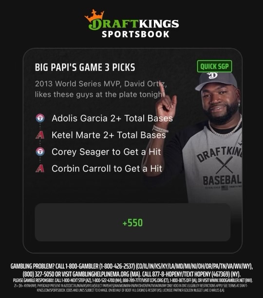 All tied up for game 3! Check out my picks for tonight on @DKSportsbook #DKPartner