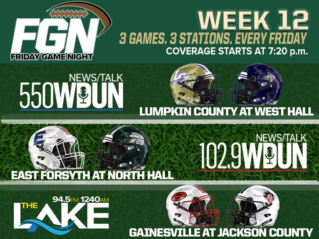 Game this week will be broadcast on 550 AM