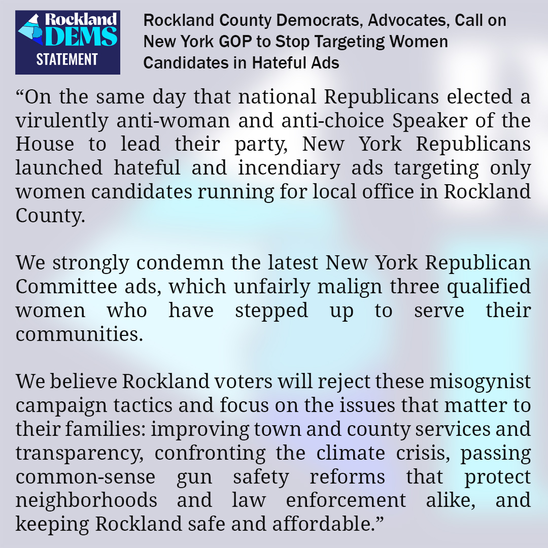 We strongly condemn Republican efforts to target our women candidates with negative attack ads. #NY17 READ OUR STATEMENT ➡️