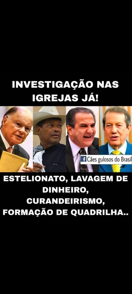 Incrível! Outro pastor? Quase todos os dias um homem de "Deus, pátria e família " mostrando que o deus que creem é o dinheiro?