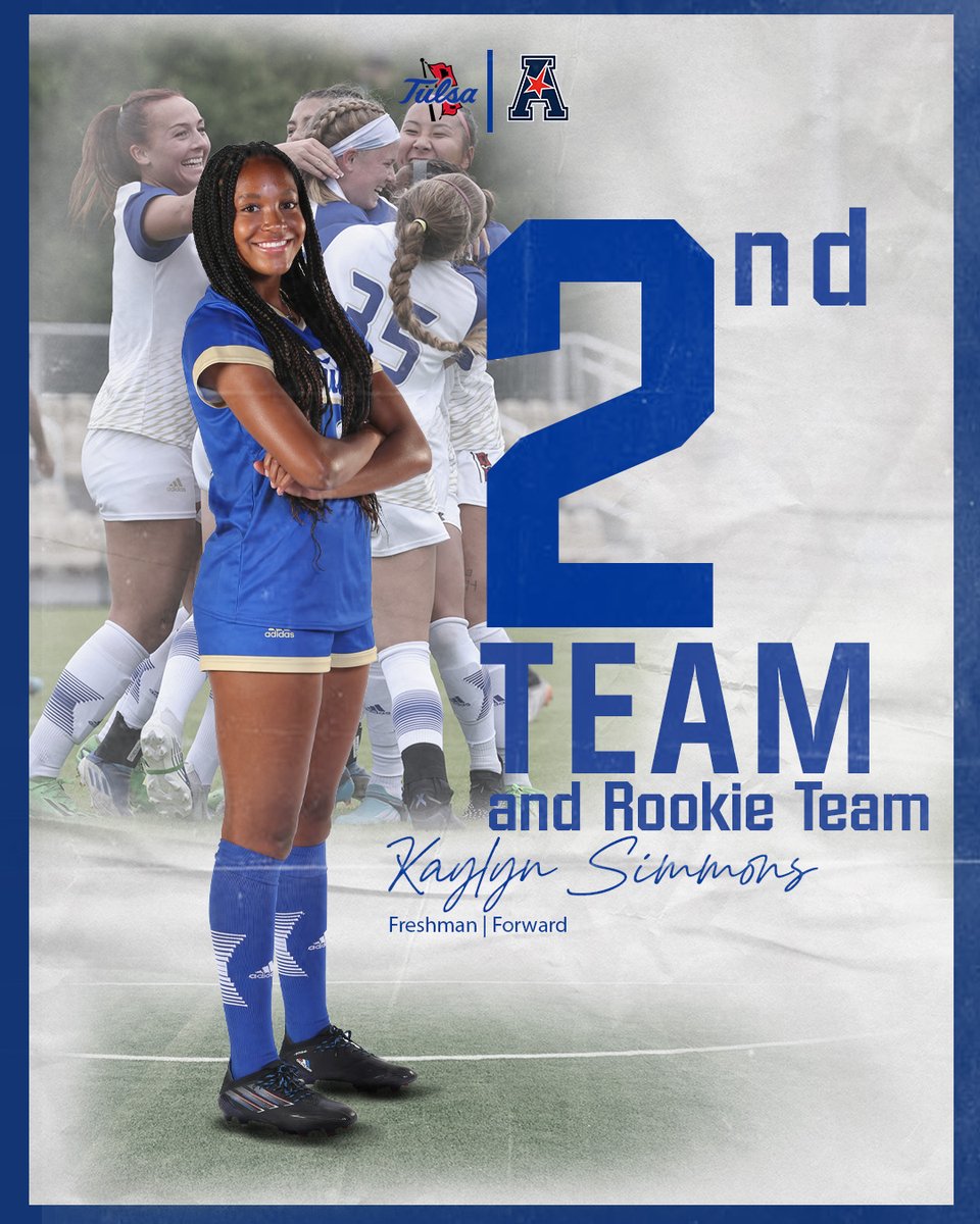 All-Conference Second Team and Rookie Team honors! An outstanding first season with the Golden Hurricane for Kaylyn Simmons! 

#ReignCane 👑🌀