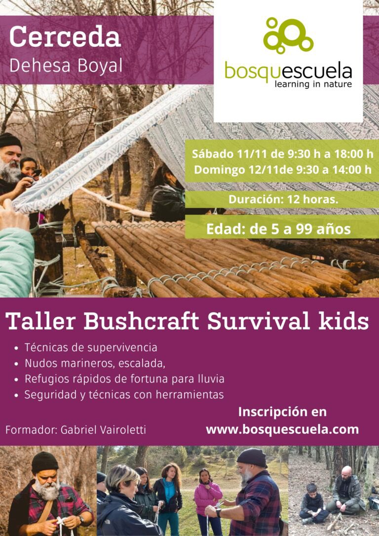 🌲 ¡Únete a la Aventura!🌲
Bushcraft en Bosquescuela.
Descubre técnicas de supervivencia en 2 días llenos de diversión y aprendizaje para toda la familia. 
Aquí tienes toda la información: bosquescuela.com/eventos/event/…
¡No te lo pierdas!🎒🔥✨