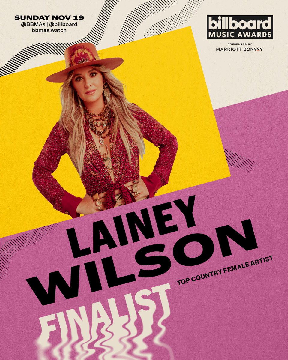 Thank you @BBMAs @billboard 🙏 It’s such an honor to be a finalist for Top Female Country Artist. Y’all tune in Nov. 19!