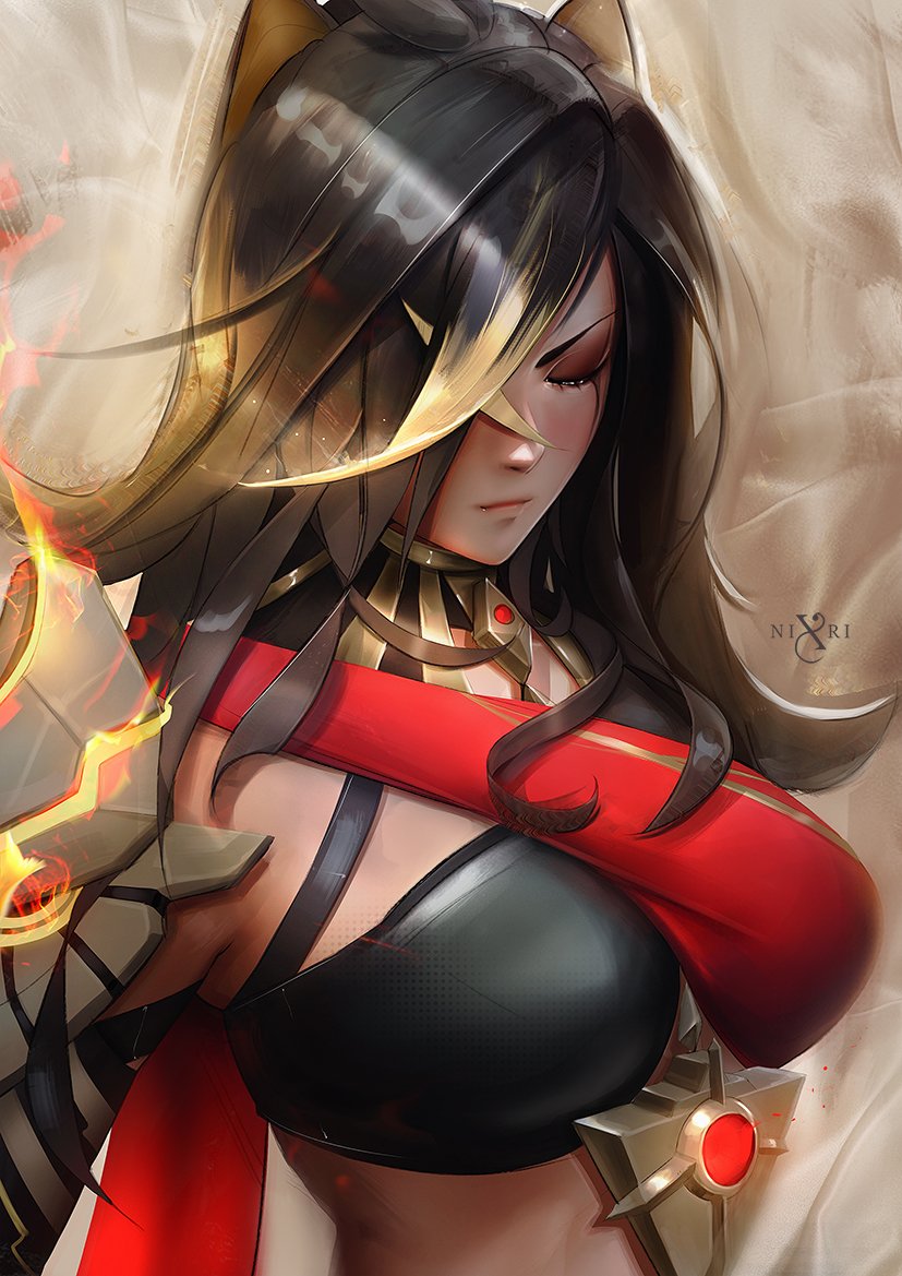 Nixri's tweet image. "Dehya" portrait

#Genshinlmpact #genshinimpactfanart