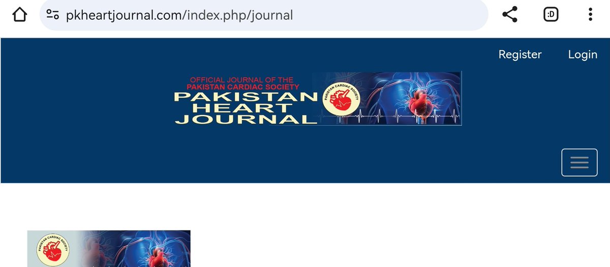 academia_kmu's tweet image. Cloned #PakistanHeartJournal, official journal of #PakistanCardiacSociety 
#fakeJournal
#ClonedJournal
@PAME_Pak