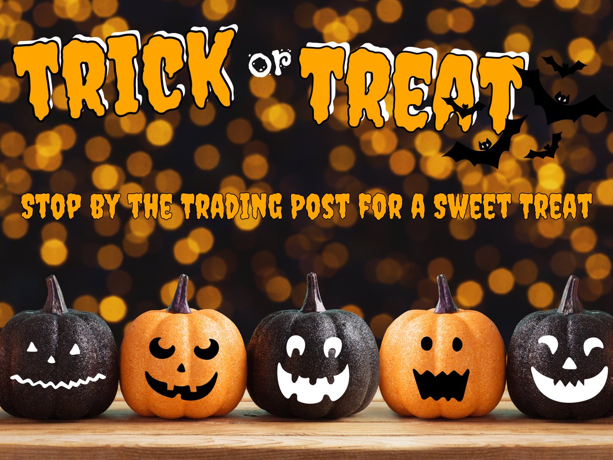 tradepostpawn's tweet image. We're here until 6pm!

Happy Halloween!

#happyhalloween🎃 #fall #spoops #spookyseason #shopsmall #shoplocal #candy #trickortreat #tradingpostpawn
