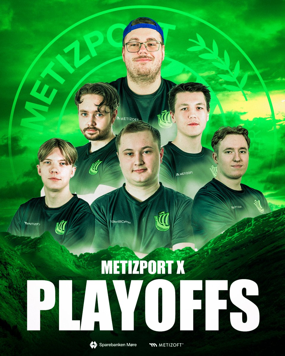 Metizport (@metizport) on Twitter photo WE ARE IN THE PLAYOFFS!💚
After a long and intense season we have achieved a top 4 position in <a href="/ggligaen/">Good Game-ligaen</a>, qualifying us for the playoffs. Congratulations <a href="/thomass1cs/">Sindre</a> @ZypnoCS <a href="/LaXBlender/">LaX 🫠</a> <a href="/ZapRrR/">ZapR</a> <a href="/FlickzaG/">Adel "fLickza" Holm</a> <a href="/H4RR3cs/">HARRE</a>! 💪 WE ARE IN THE PLAYOFFS!💚
After a long and intense season we have achieved a top 4 position in <a href="/ggligaen/">Good Game-ligaen</a>, qualifying us for the playoffs. Congratulations <a href="/thomass1cs/">Sindre</a> @ZypnoCS <a href="/LaXBlender/">LaX 🫠</a> <a href="/ZapRrR/">ZapR</a> <a href="/FlickzaG/">Adel "fLickza" Holm</a> <a href="/H4RR3cs/">HARRE</a>! 💪
