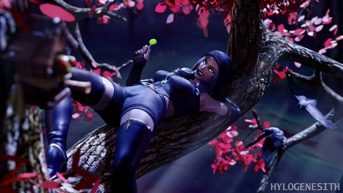 Hylogenesith's tweet photo. Happy Halloween from Ione! 🎃 

#Fortnite #FortniteArt #FortniteLastResort https://t.co/mEb4ytK8T2
