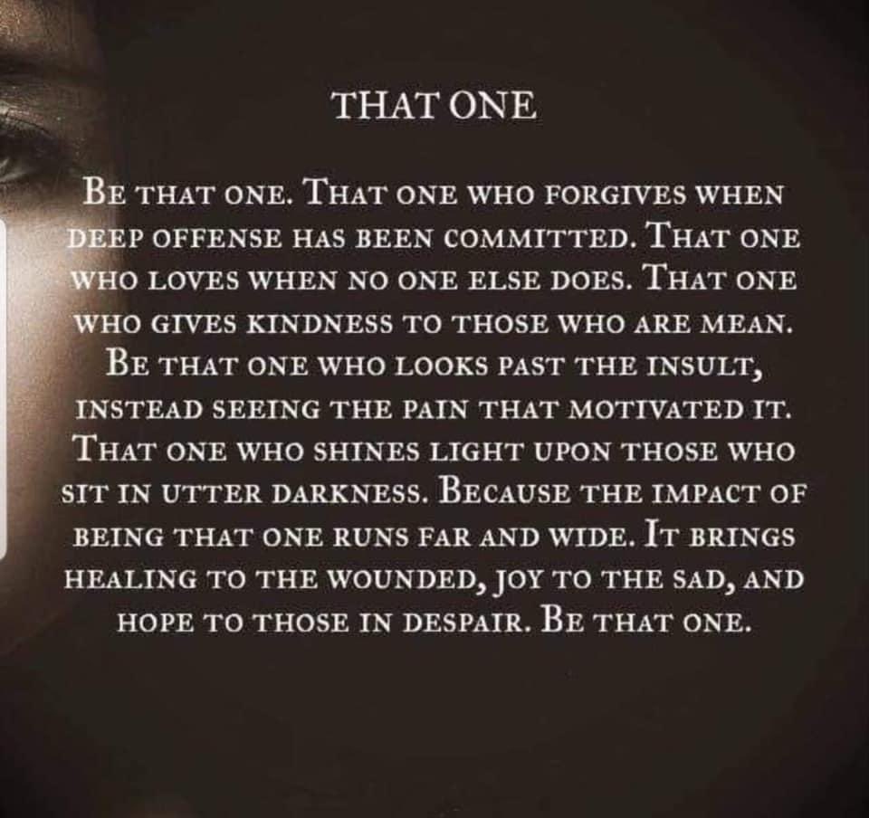 Warriortotruth's tweet photo. #BeThatOne ♥️ https://t.co/kDICGCBDI5