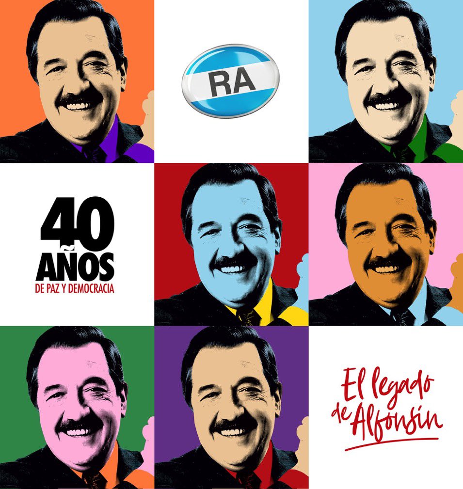 A 40 años del triunfo de #RaúlAlfonsin seguimos militando por el legado que nos dejó #DemocraciaParaSiempre