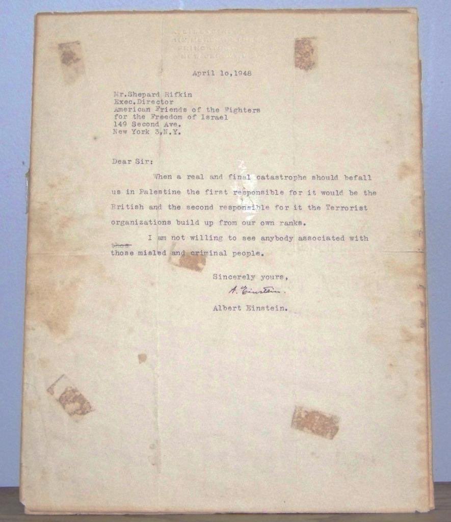 ✡ Albert Einstein, físico alemán de origen judío, en 1948 se refería a los judíos sionistas de Israel🇮🇱 como "CRIMINALES". En esto también tenía razón.