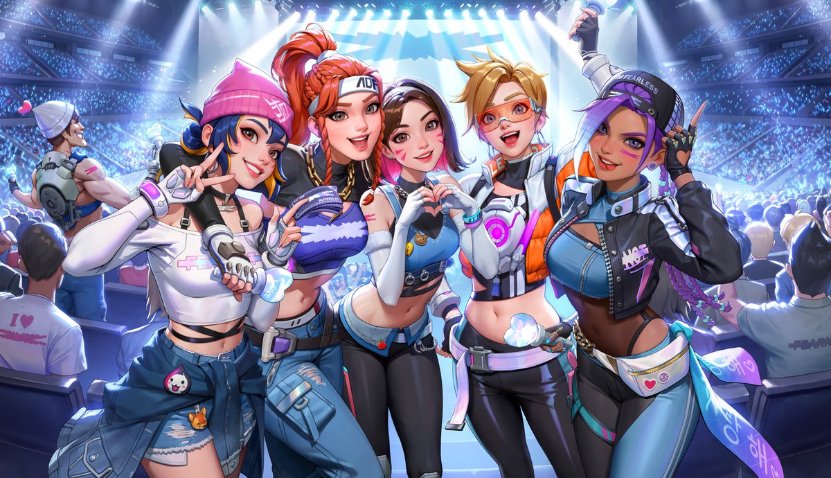 OVERWATCH 2 x LE SSERAFIM OFFICIAL KEY ART 8K ✨ Download