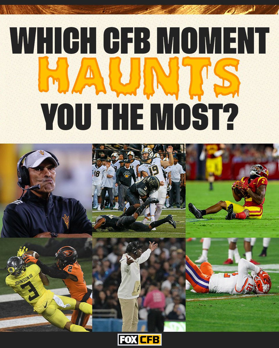 CFBONFOX's tweet photo. In honor of Halloween, which CFB moment haunts you the most 🎃🫣⤵️ https://t.co/I9QJUfYllo