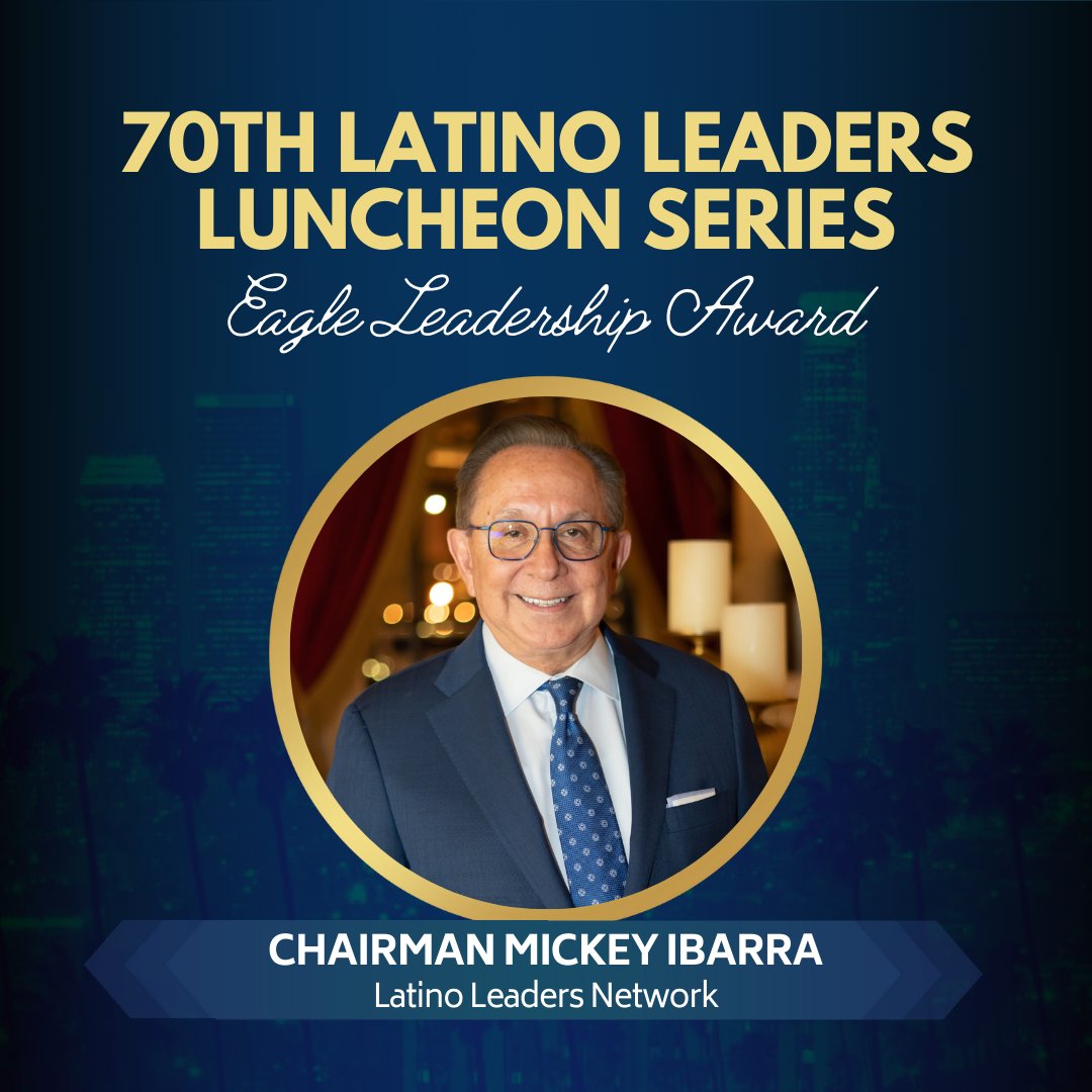 LLN_USA's tweet photo. (1/3) Hosted by Chairman Mickey Ibarra, the #LatinoLeadersNetwork will host the 70th Latino Leaders Luncheon Series on Thursday, November 16, 2023 at The California Club in Los Angeles, CA. https://t.co/qxbpmHywmF