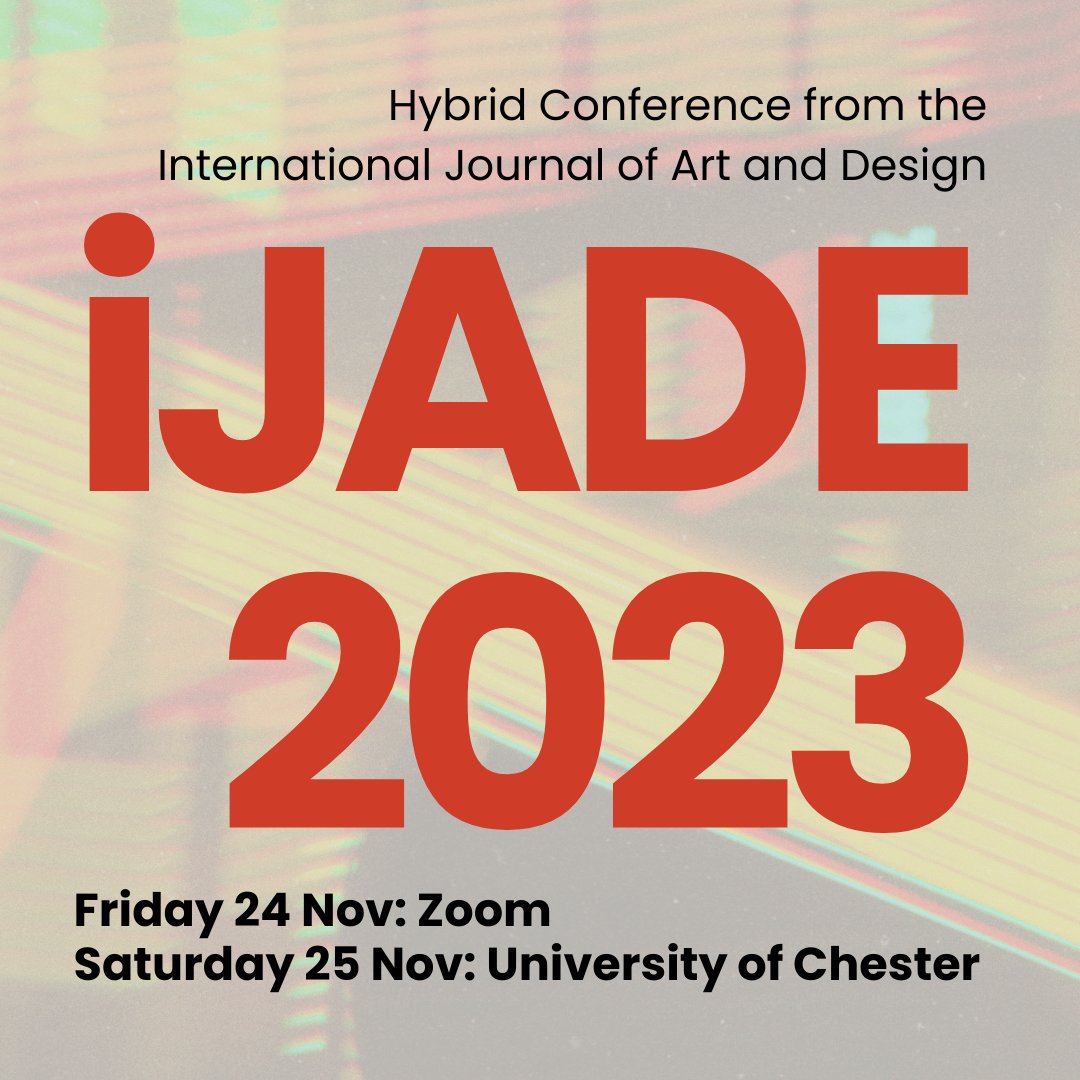 iJADE 2023 new offer for £50 tickets: nsead.cmail19.com/t/y-e-xntltl-d… Offer expires 02.11.2023!
