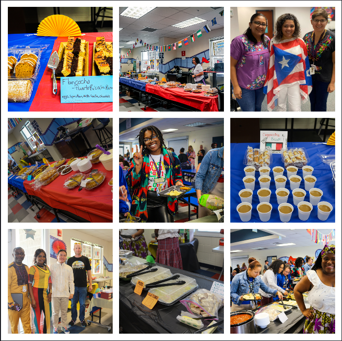 VPAA_PRIDE's tweet photo. Thanks to all VPAA faculty who shared their own cultural dishes! Our palates went around the world! https://t.co/6vuYRKQ1vm