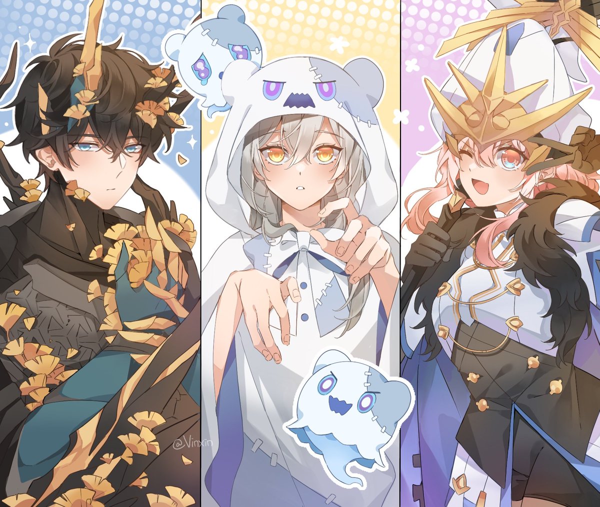 「Halloween cosplay as monsters from each 」|🐟🐟✨のイラスト