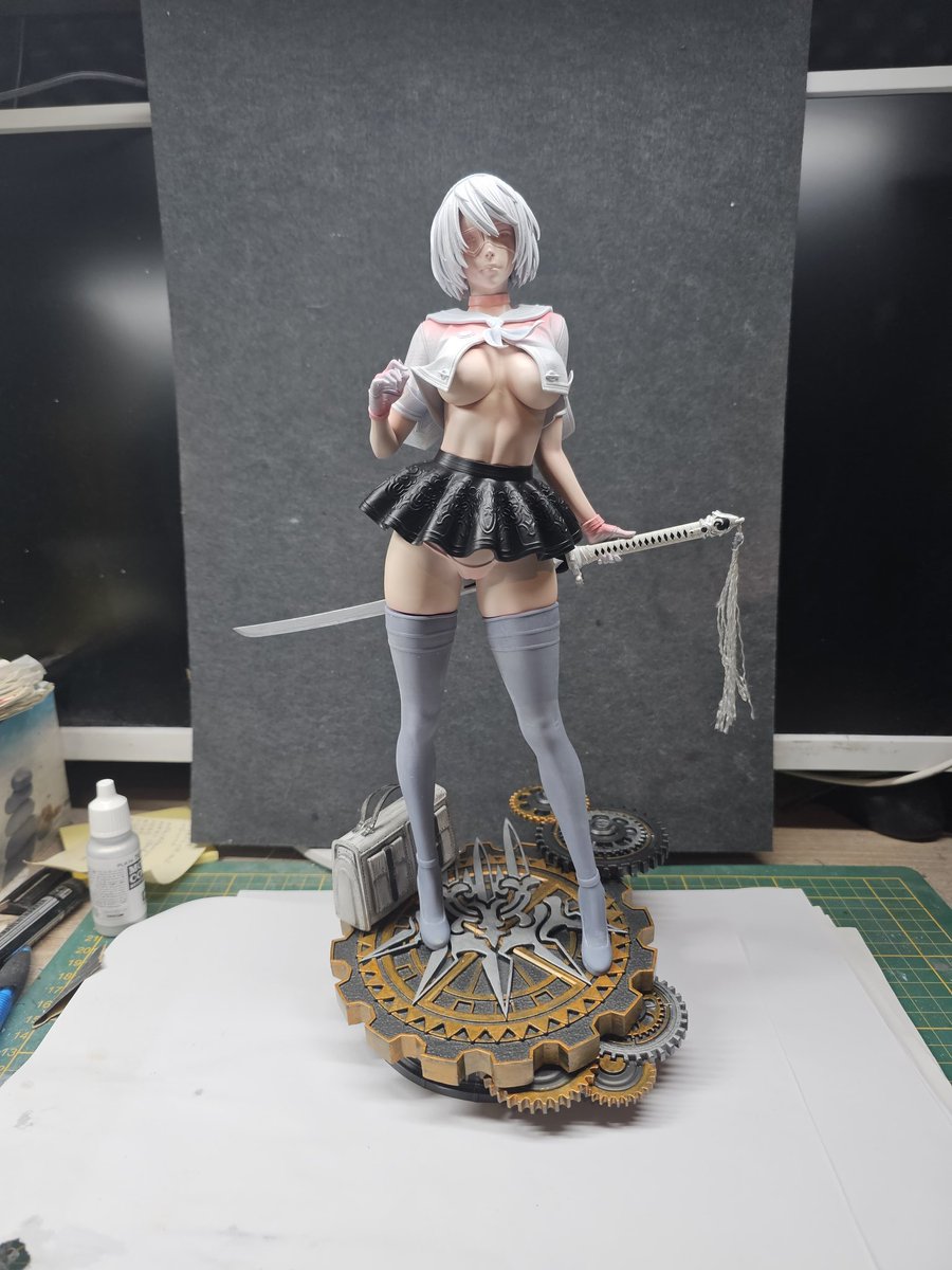 dustcatcher3d's tweet photo. #nier #nierautomata #2b #a2 #kaine #squareenix #garagekits #modelprints #nierautomatamerch #nierautomatafigures #nierautomataanime #animeprints #anime #animefigures #NieRAutomataAnime https://t.co/QRJoAGUXVt
