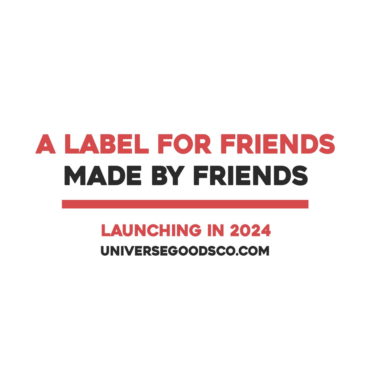 Starting a label-collective just for me and my friends. This will be the source of most music in 2024.

Visit universegoodsco.com for more