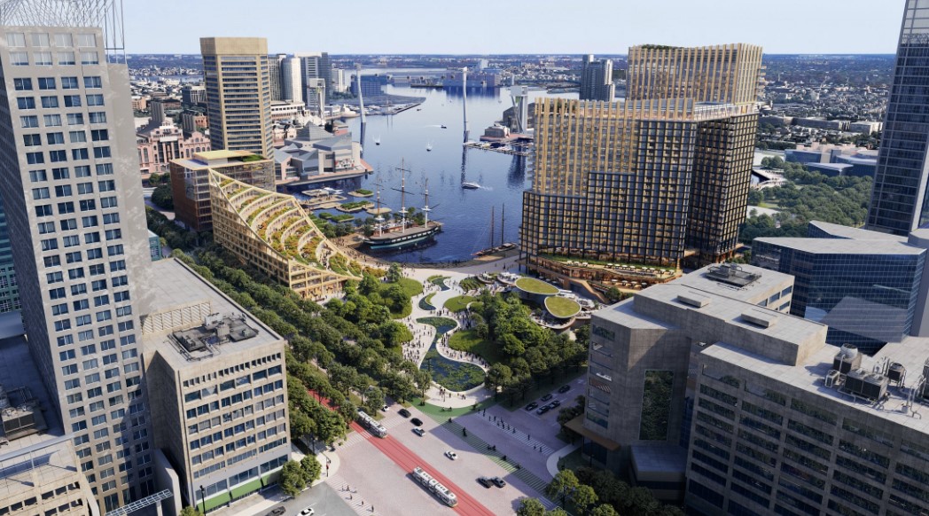 wjz's tweet image. HABORPLACE PLANS UNVEILED: What are your thoughts on the vision for the Baltimore Harborplace after plans were shared this morning? MORE: shorturl.at/fnvLV