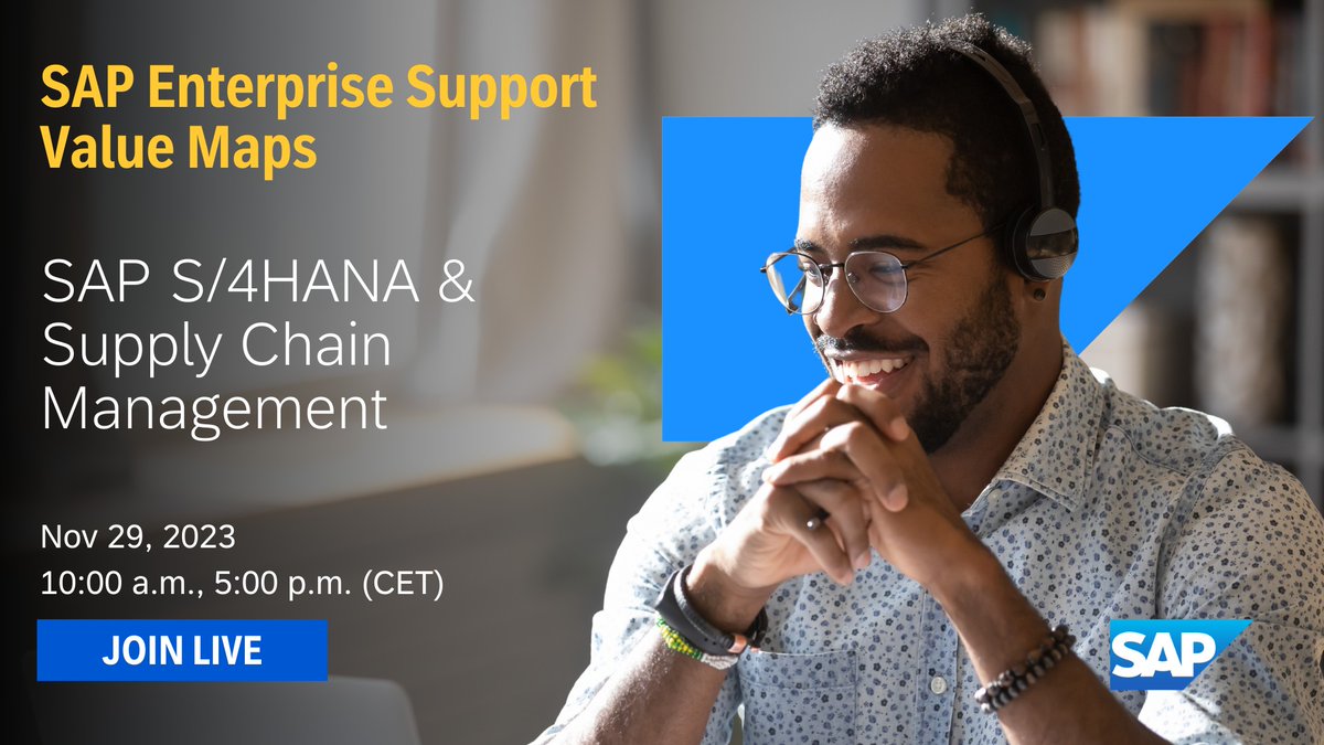 tahirtimsagar's tweet image. Sign up and leverage our foundational support offering to achieve your project goals with #SAPEnterpriseSupport!

APJ/EMEA timezone: imsap.co/6012uch5K
EMEA/Americas timezone: imsap.co/6014uch5M