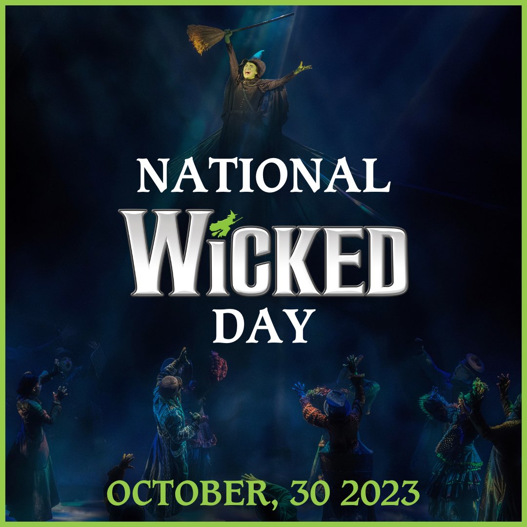 Happy National #WICKEDDAY! Thank you to everyone who has made our 20 years on Broadway so magical. 💚 Celebrate with us and leave your favorite #WICKED Memory in the comments.