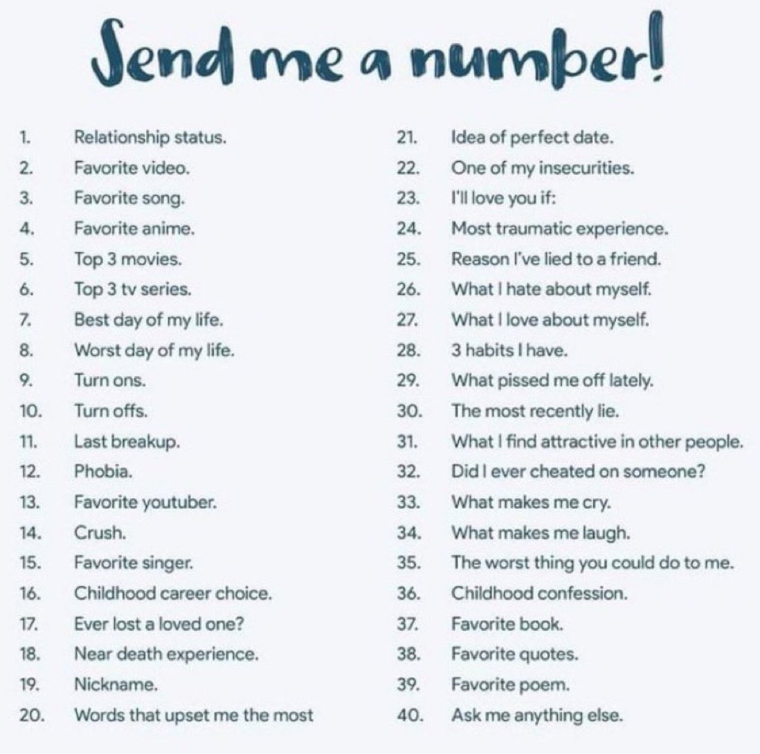 Reply with a number 🫶