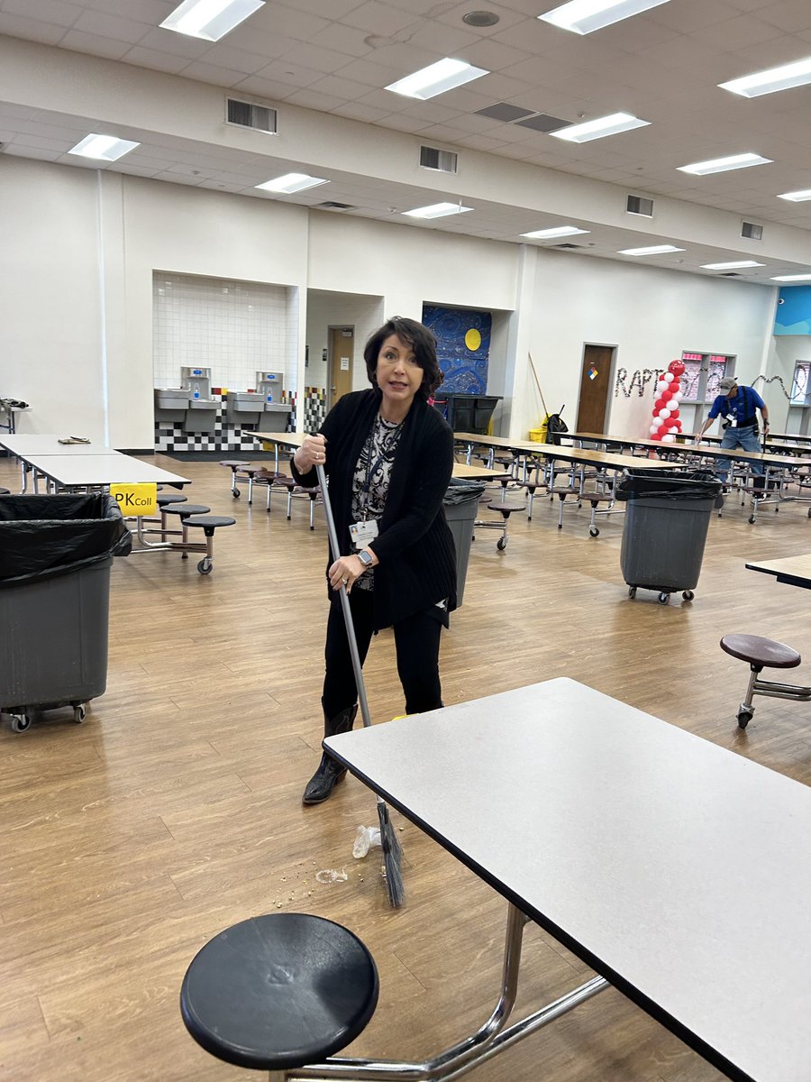 Torres Leadership team enjoyed a duty free lunch today. Principal Ese was one of the  lucky winners during the LeaderShift Conference. Leadership & Talent Development was honored to cover cafeteria duty today. #ItStartsWithUs #LTD
