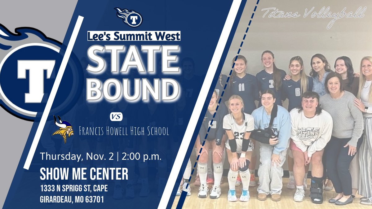 Titans have made it to the Final Four! We are so proud of our <a href="/LSWVolleyball/">LSW Volleyball</a> team and wish them the best of luck on Thursday vs Francis Howell at 2PM!