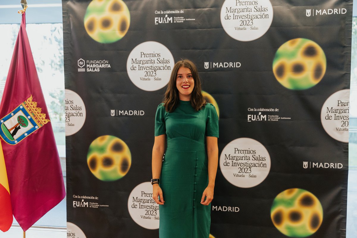 Hoy le damos la enhorabuena a nuestra YWP Ángela García (<a href="/ella_titula/">Ángela García Gil</a>), ganadora del 1º Premio Margarita Salas de Investigación en la Categoría de Ciencias Medioambientales por su tesis: "Solar Water Disinfection in large-volume containers for low-income countries".
¡Felicidades!
