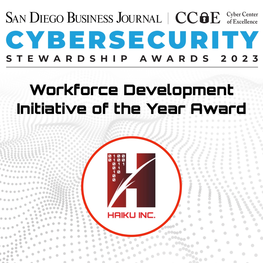 We are proud to announce that we have been chosen (again!) as the winner of the 2023 Workplace Innovation Cybersecurity Stewardship Award from the San Diego Business Journal! Click here to read the Special Edition SDBJ: sdbj.com/issues/special…