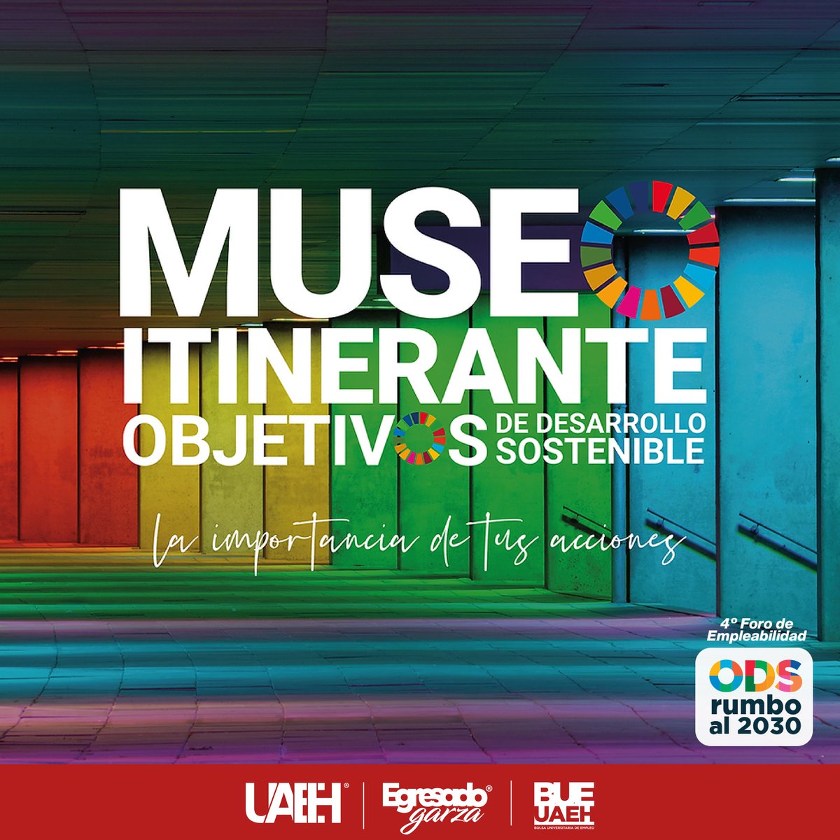 Únete al Museo Itinerante de los ODS en el 4º Foro de Empleabilidad. Descubre un espacio lúdico que enseñará sobre los ODS y la Agenda 2030. 📅 8-9 de noviembre #ODS #Agenda2030  #MuseoItinerante #Etalks2023 #Empleabilidad #EgresadosGarza