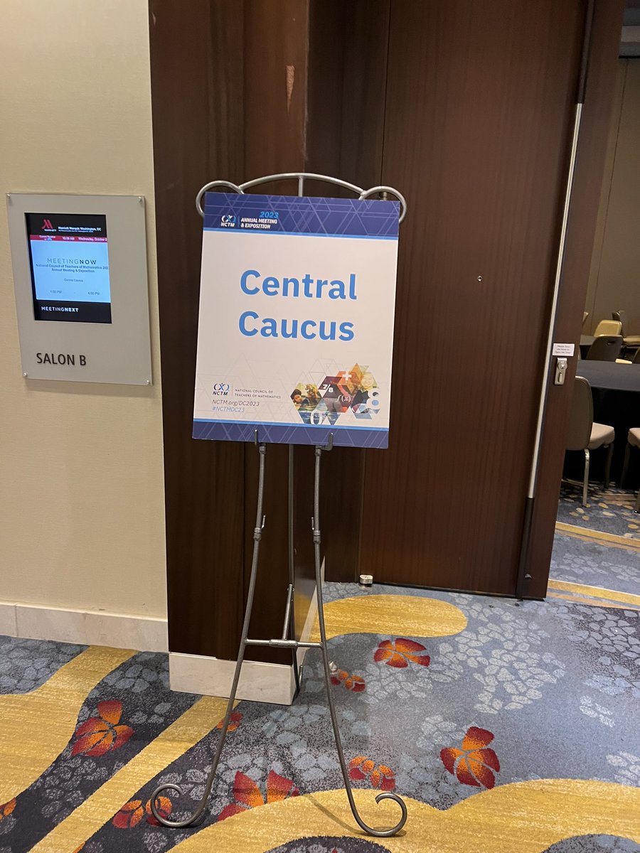 marci_math's tweet photo. @NCTM Well, it’s a tie 1) Regional Caucus on Wednesday #NCTMDC https://t.co/ktZPymQBv2