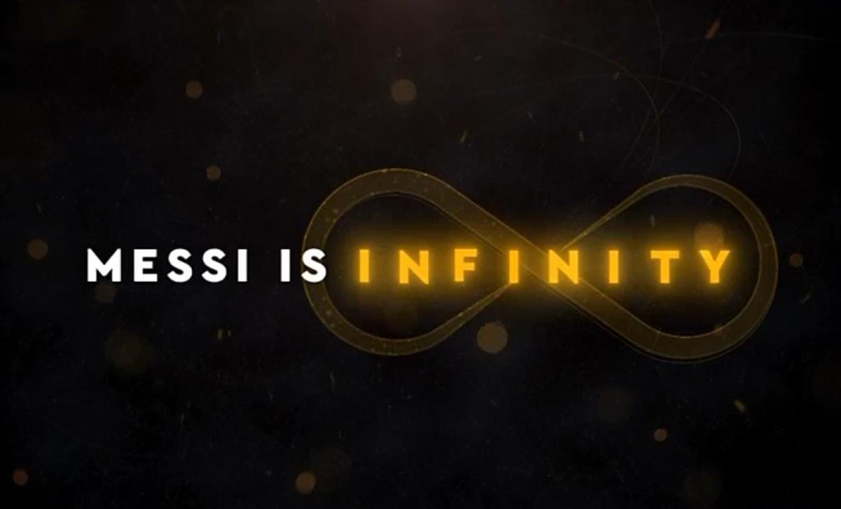 Para que quede claro
MESSI IS INFINITY
#BallonDor #LM8 
Balón de oro