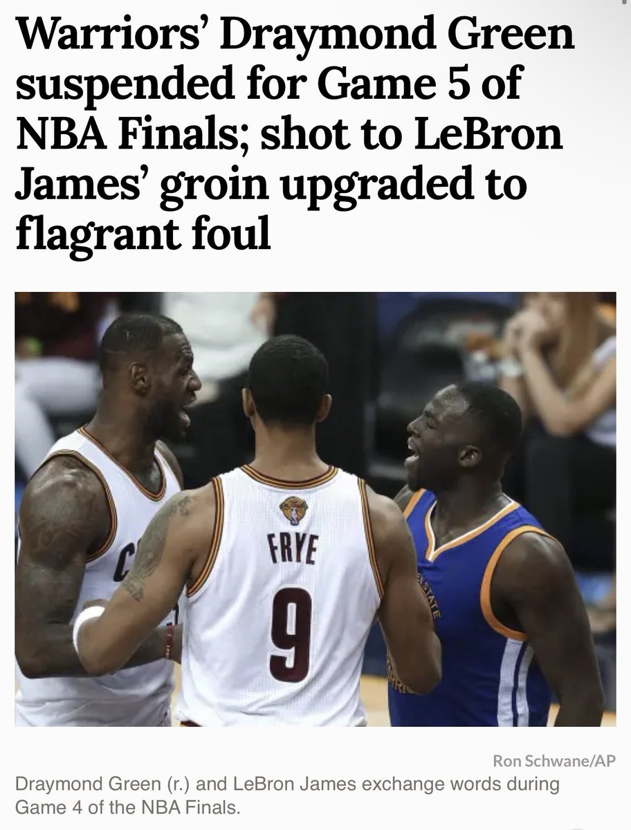 diKingstonian's tweet photo. Had to upgrade 2 fouls and get the MVP fouled out from a Game 6.
Them stripes was in they prime in 2016 https://t.co/o4LEjA2nPt