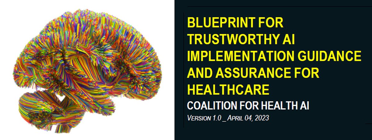 3/4 #CHAI is eager to collaborate with federal agencies to make credible, fair, and transparent #HealthAIsystems a reality. Refer to our Blueprint for #TrustworthyAIImplementation Guidance and Assurance for Healthcare for more details. tinyurl.com/4spsf3ry