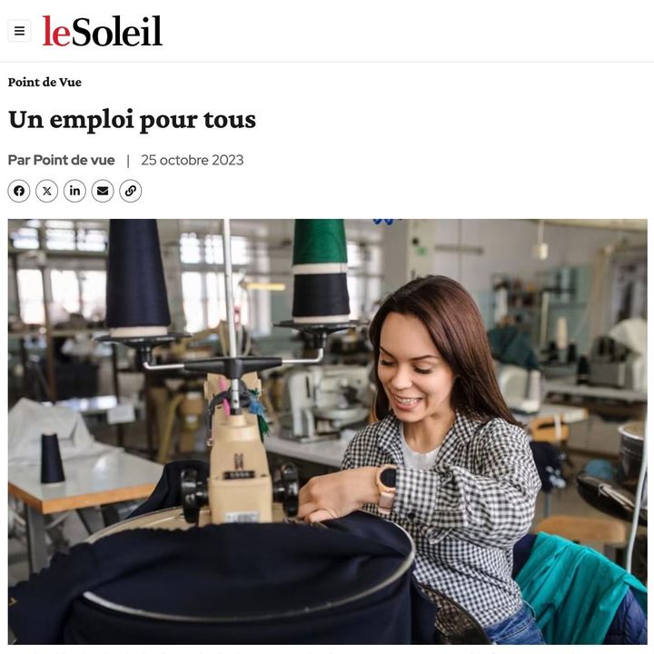 CQEA_CA's tweet photo. Le Soleil ainsi que La Presse ont publié une lettre ouverte signée par notre directeur général, Stéphane Thériault, relatant l'importance des entreprises adaptées pour les personnes avec limitations. Lisez l'intégral ici 👇
https://t.co/JarBUQMJsE https://t.co/nxKTJ0SuAl