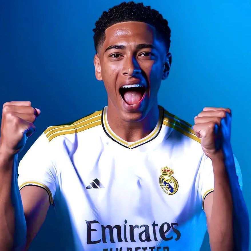 futeuropeeu's tweet photo. Bellingham é o único jogador da história do Real Madrid a marcar gol em sua primeira partida de La Liga, sua estreia em Champions e sua estreia no El Clasico. https://t.co/rEAEStdZPo