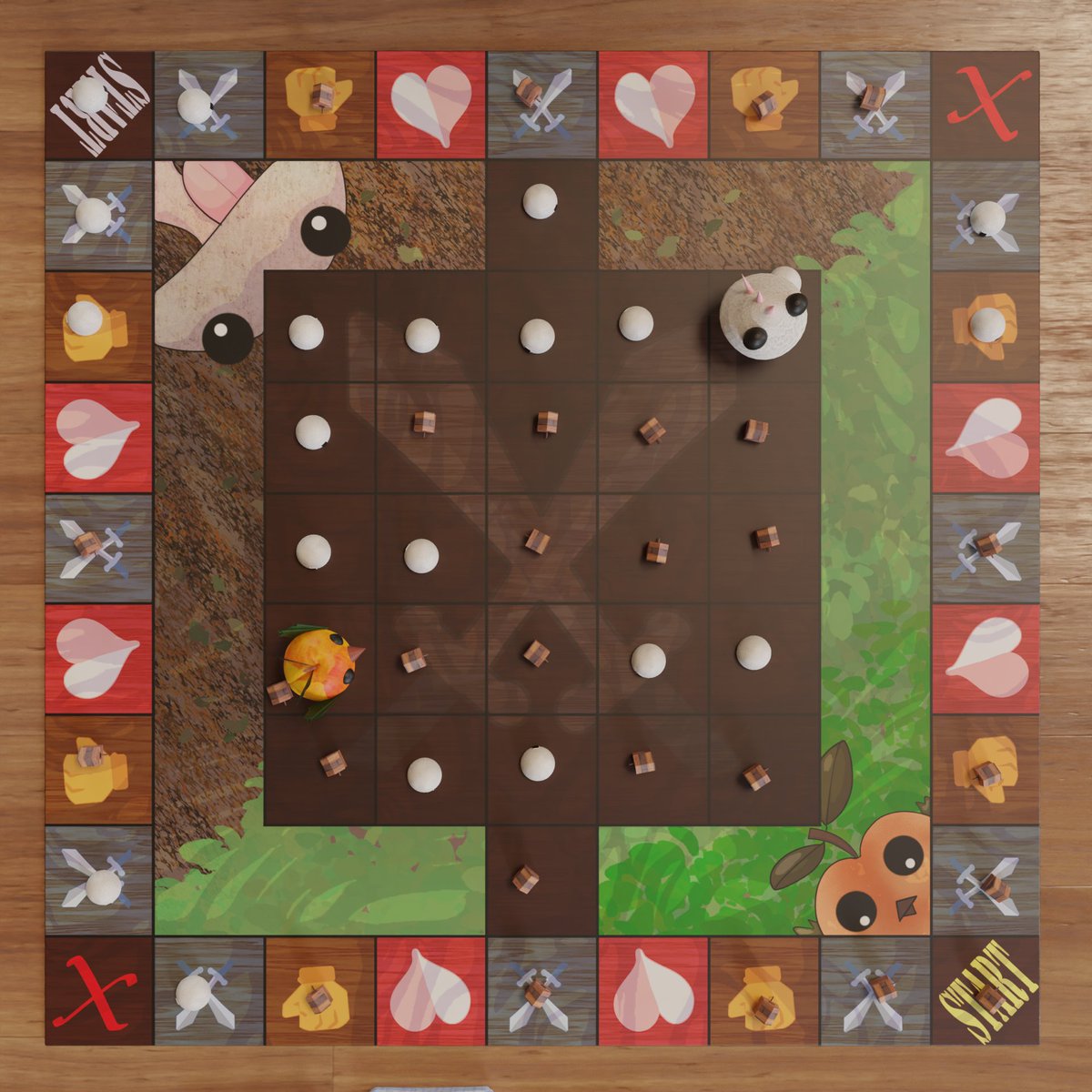 RetroMutt's tweet photo. Hey guys! Sorry I been MIA. I been so busy with trips and now class has me making an entire board game in Blender! I just finished this so hopeful I can get some *2D* art out to all of y'all!
Love ya for being here still!#blender #3dart #game #3dmodeling #3Danimation #digitalart https://t.co/0erNvktOxI