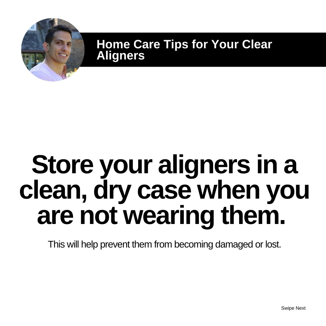 How to properly care for your Clear Aligners at home! Visit our website for more tips! 

##porcelainveneers #dentalveneers #cosmeticdentist #smilemakeovers #cosmeticdentistry #londonontario #londonontariodentist #homecaretips #clearaligners #invisalign