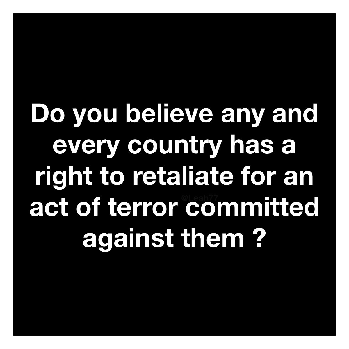 It’s a simple question ? 
Do you?.. yes or no ?