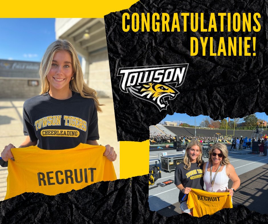 Congratulations to our Wildcat Cheerleading Senior Captain Dylanie Flick! We are so proud of you! 
@_TowsonCheer @TowsonU @TowsonTigers @OJRSD @AthleticsOjr @OJRHS