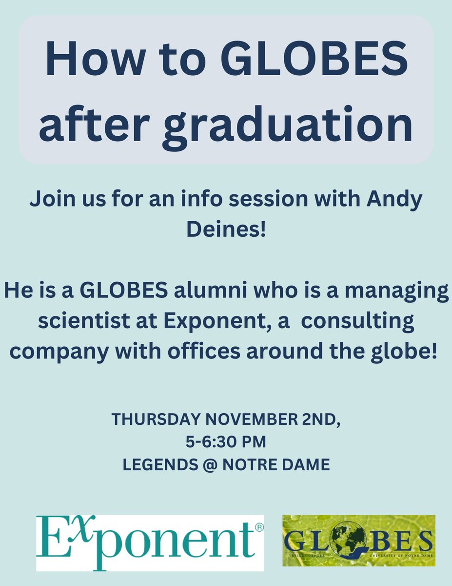 GLOBES at the University of Notre Dame tweet media