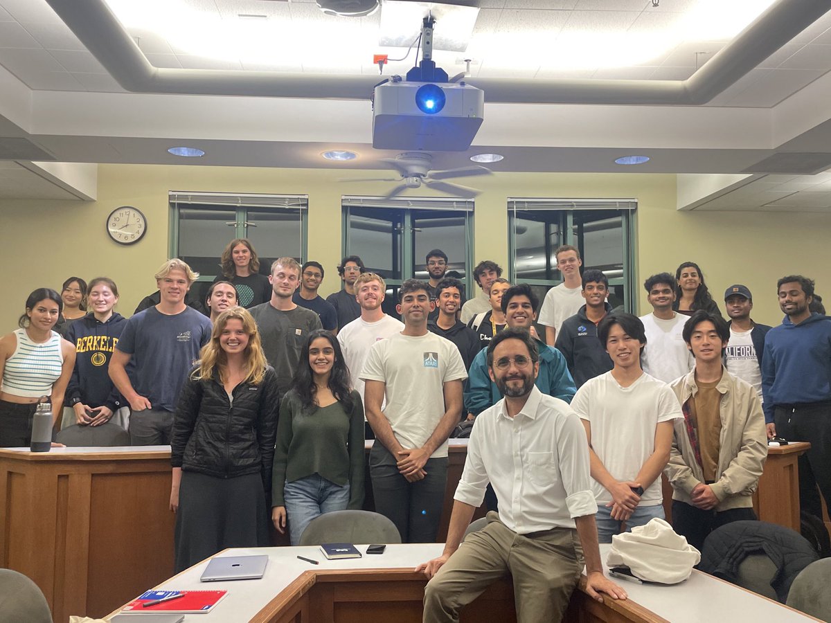 Thanks <a href="/dsaezgil/">Diego Saez Gil</a> for an incredible chat with the class last week! Loved learning about your journey, motivations, climate tech, and the great work at <a href="/PachamaInc/">Pachama</a> 🌎