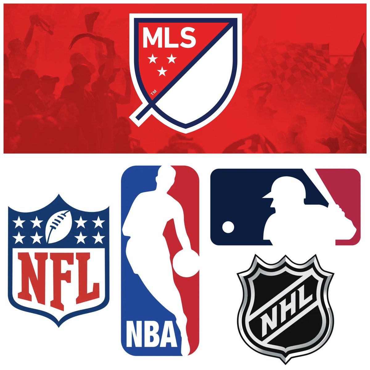 This is the only day in 2023 that will have MLS, NFL, NBA, MLB and NHL all on the same day. 👀🍿 #mls #nba #nfl #mlb #nhl #ussoccer