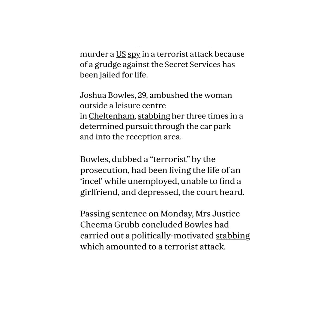 A former GCHQ worker, driven by incel ideology and resentment towards Secret Services, turns to terrorism in a harrowing act of violence. This case starkly illuminates the dark pathways some traverse when social alienation intertwines with radical political discontent.