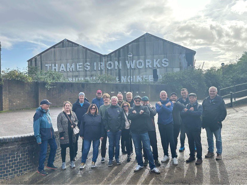 This Saturday I had the Honour of escorting members of the @ScandHammers in the Hammers History Tour beginnings Fantastic to meet and see so many fascinated with our history. I thank them all for going