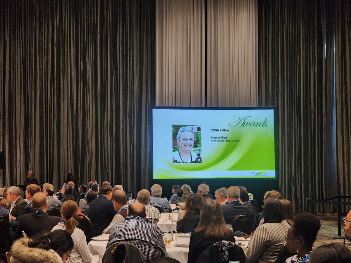 Congratulations to Dr. Marisol Berti <a href="/BertiMarisol/">Marisol Berti</a> on being awarded the CSSA Fellow at the 2023 #ACSMtg! 🎉 <a href="/NDSUPlantSci/">NDSU Plant Sciences</a> <a href="/ASA_CSSA_SSSA/">Agronomy, Crop, and Soil Science Societies</a>