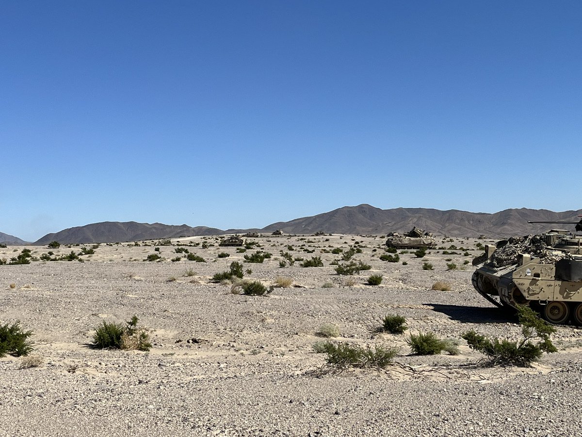 Happening now!  River Crossing at NTC! The <a href="/3ABCT4ID/">The Iron Brigade</a> begins crossing the “Zlemsko” river as the battle against the OPFOR of the <a href="/The11thACR/">Blackhorse Regiment</a> continues during NTC Decisive Action Rotation 24-02 to ensure #ArmyReadiness. #LeadTrainWin @NTCLead6 @NTC_Lead07