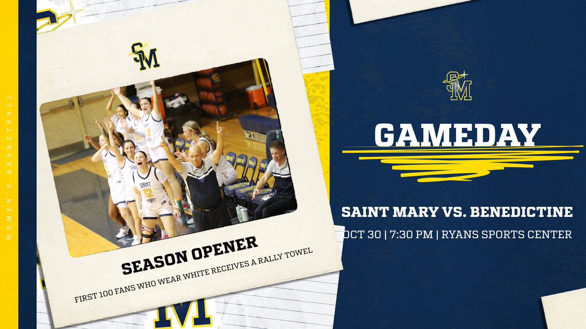 IT'S GAMEDAY!! 🏀🏀

Women's basketball opens up their season at home vs. Benedictine College. The first 100 fans to wear white will receive a rally towel.

Watch Here: kcacnetwork.com/?B=724765

Stats: gospires.com/sports/wbkb/20…

#GoSpires #FirstCityU